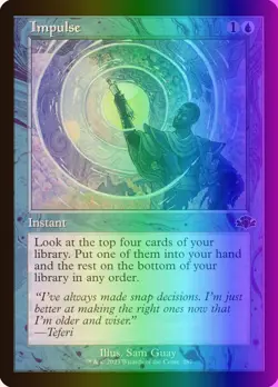 MTG Magic the Gathering Impulse (287/520) Dominaria Remastered NM FOIL - Image 1