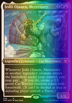 MTG Jedit Ojanen, Mercenary (56/265) Dominaria United Commander NM FOIL - Image 1