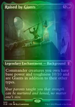 Raised by Giants (520/1080) Commander Legends Battle for Baldur's Gate NM FOIL - Image 1
