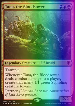 MTG Magic the Gathering Tana, the Bloodsower (45/392) Commander 2016 LP FOIL - Image 1