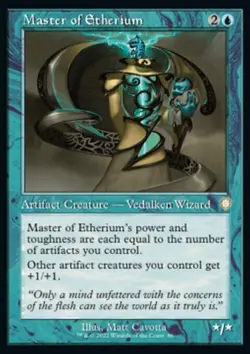 MTG Master of Etherium (86/240) The Brothers' War Commander NM - Image 1