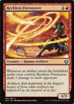 MTG Reckless Fireweaver (126) | NM | Kaladesh {KLD} - Image 1