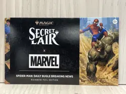 Magic the Gathering MTG Secret Lair Spider-Man Breaking News Rainbow Foil - Image 1