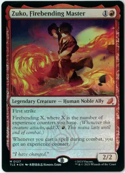 FOIL MTG Zuko, Firebending Master TLE 0127 Avatar: The Last Airbender English - Image 1