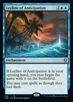 x1 Leyline of Anticipation - Deck Exclusive R MTG Commander Legends: Battle for - Image 1
