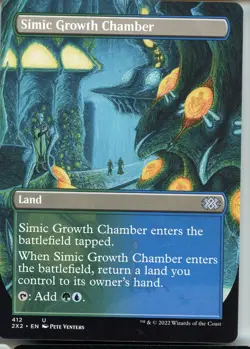 2022 Magic the Gathering Simic Growth Chamber Land Borderless Near Mint - Image 1