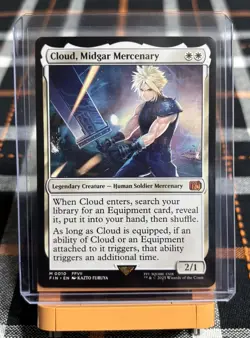 Cloud, Midgar Mercenary, Final Fantasy MTG Magic - Mythic Non-foil #0010 - Image 1