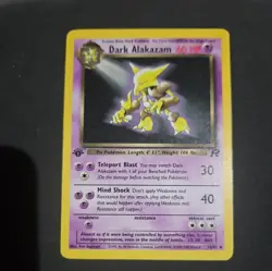 Pokemon Card - Dark Alakazam Team Rocket 1st Edition 18/82 Rare - Image 1