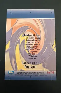 Absol Topps Pokemon Advanced Challenge Pop-Ups 1 of 10 - 2004 - Image 2