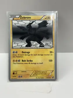 Pokemon Zekrom 47/114 Black & White World Championships 2011 Rare LP - Image 1