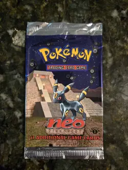 Pokemon TCG 1st Ed Neo Discovery Booster Pack Open/Empty Umbreon - Image 1