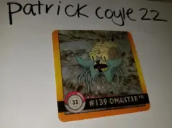 Artbox Pokemon Action Flipz Premier Edition #33 (Omanyte & Omastar) NM - Image 1