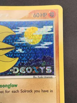 Pokemon TCG Lunatone EX Deoxys 36/107 Reverse Holo Stamped - Image 3