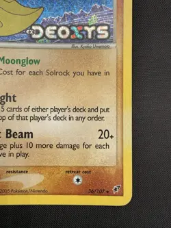 Pokemon TCG Lunatone EX Deoxys 36/107 Reverse Holo Stamped - Image 5