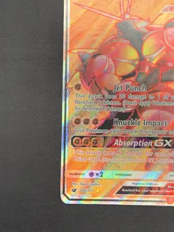 Pokemon TCG Buzzwole GX Holo Secret Rare 104/111 Crimson Invasion Lightly Played - Image 4