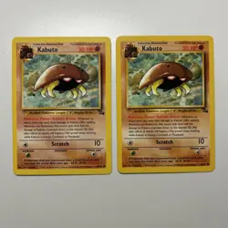 4!!!!! - Pokemon Fossil Set Unlimited Regular Finish Kabuto 50/62 LP-NM OC1116 - Image 3