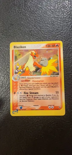 Blaziken 3/109 Ruby and Sapphire Holo Pokemon 2003 (MP) - Image 1