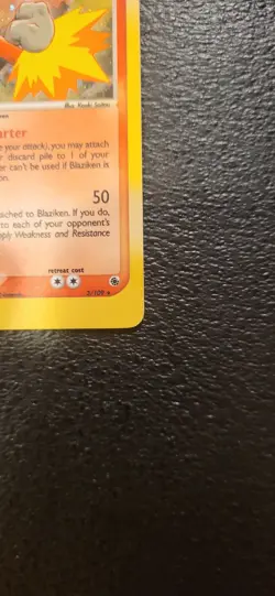 Blaziken 3/109 Ruby and Sapphire Holo Pokemon 2003 (MP) - Image 2