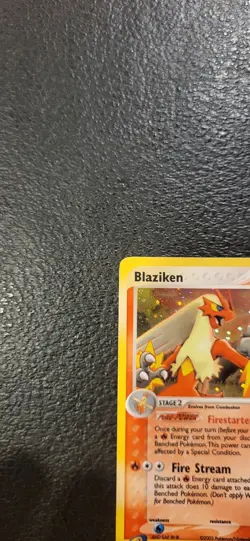 Blaziken 3/109 Ruby and Sapphire Holo Pokemon 2003 (MP) - Image 4