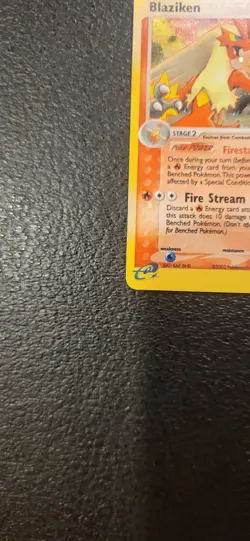 Blaziken 3/109 Ruby and Sapphire Holo Pokemon 2003 (MP) - Image 5