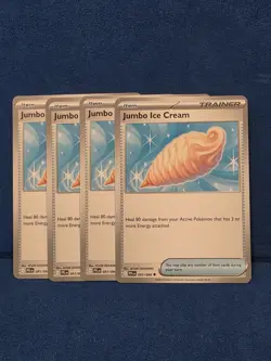 4x Pokemon TCG Jumbo Ice Cream Phantasmal Flames 091/094 Players Set NM+ #91 - Image 1