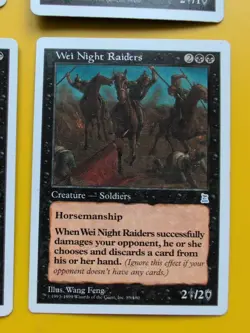 4 x Wei inc Night Raiders, Scout,Infanty Portal Three Kingdoms. MTG 4 Card - Image 2