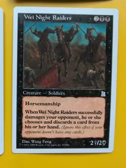 4 x Wei inc Night Raiders, Scout,Infanty Portal Three Kingdoms. MTG 4 Card - Image 3
