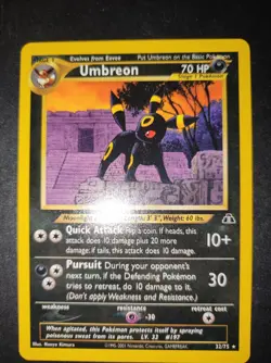 Carta Pokemon Card Umbreon 32/75 Eng Neo Discovery - Image 1