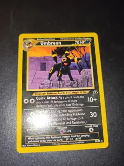 Carta Pokemon Card Umbreon 32/75 Eng Neo Discovery - Image 2