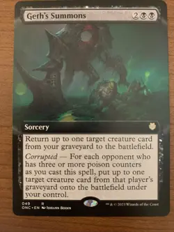 Geth's Summons (Extended Art) Commander: Phyrexia: All Will Be One Regular - Image 1