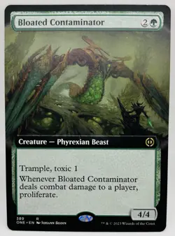 MTG Bloated Contaminator (Extended Art) Phyrexia: All Will Be One Regular - Image 1