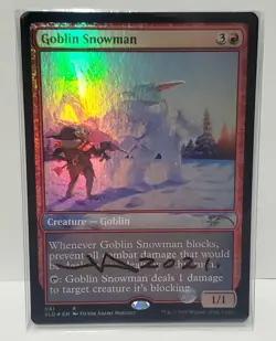 MTG FOIL GOBLIN SNOWMAN SHADOW SIGNED BY ARTIST Secret Lair - Image 1