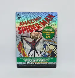 Peter Parker / Amazing Spiderman Borderless Mythic FOIL Magic the Gathering - Image 2