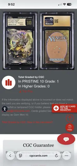 HERALD OF ETERNAL DAWN from FDN - CGC 10 Pristine FOIL - Highest CGC - JP - Image 3