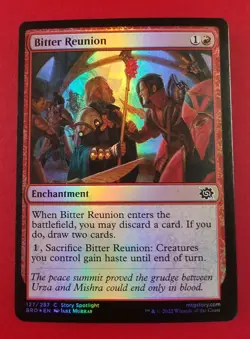 1x Bitter Reunion | FOIL | The Brothers' War | MTG Magic Cards - Image 1