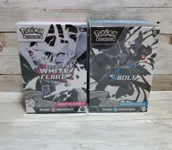 Pokemon Scarlet & Violet Black Bolt And White Flare Booster Bundle Lot Sealed - Image 1