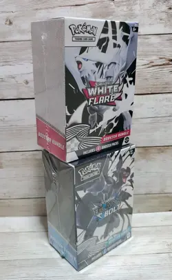 Pokemon Scarlet & Violet Black Bolt And White Flare Booster Bundle Lot Sealed - Image 4