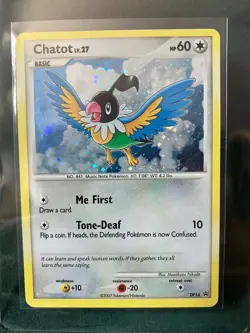 Chatot DP14 Diamond and Pearl Holo Pokemon TCG Black Star Promo - Image 1
