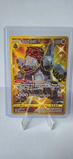 Coalossal 198/189 Secret Pokemon Card SWSH03: Darkness Ablaze Holo NM - Image 1