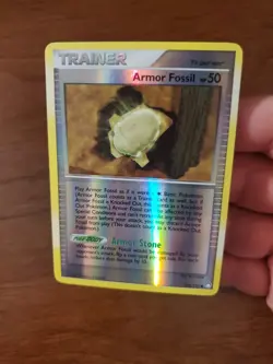 Trainer/Armor Fossil- 2007 Pokemon Mysterious Treasures- #116/123 - Reverse Holo - Image 2