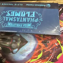 New Phantasmal Flames Pokemon Center Elite Trainer Box ETB PC with Tear / Cut !! - Image 3