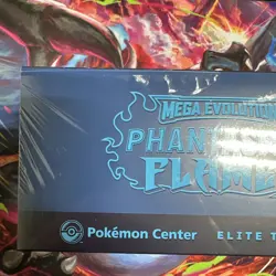 New Phantasmal Flames Pokemon Center Elite Trainer Box ETB PC with Tear / Cut !! - Image 4