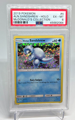 PSA 7 - 2019 Pokemon ALN SANDSHREW HOLO McDonald's Collection #4 (2064) - Image 1