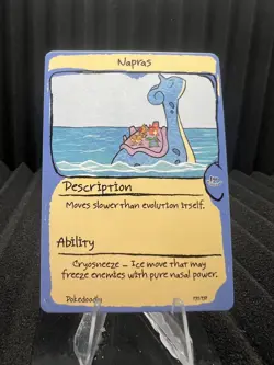 Napras (Lapras) #131 - First Edition First Print PokeDoodly Fan Art - Pokemon - Image 1