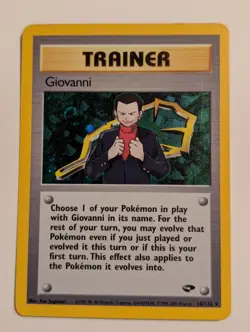Giovanni 18/132 Gym Challenge Pokemon TCG Holo Rare Trainer - Image 1