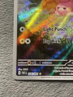 Pawmi 226/091 Full Art Illustration Rare Pokemon Card Paldean Fates NM 2024 - Image 4