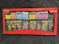 Pokemon TCG Prismatic Evolutions Costco 8 Mini-Tin Bundle w/ Promo Cards NEW - Image 1