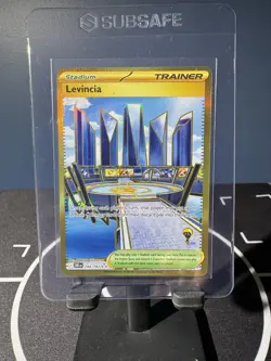 Pokemon TCG Levincia Gold Hyper Rare Card Destined Rivals Series Trainer 244/182 - Image 1