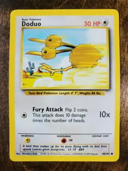 DODUO 48/102 Common Base Set WOTC 1999 Pokemon - NM - Image 1