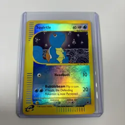 Pokemon Squirtle Card 132/165 Expedition Base Set Reverse Holo - Image 1